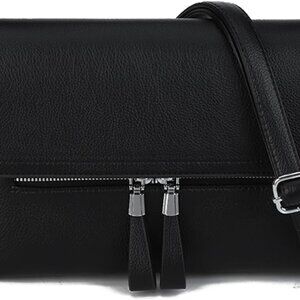 Women’s Small Crossbody Purse Faux Leather Compact Zipper Bag